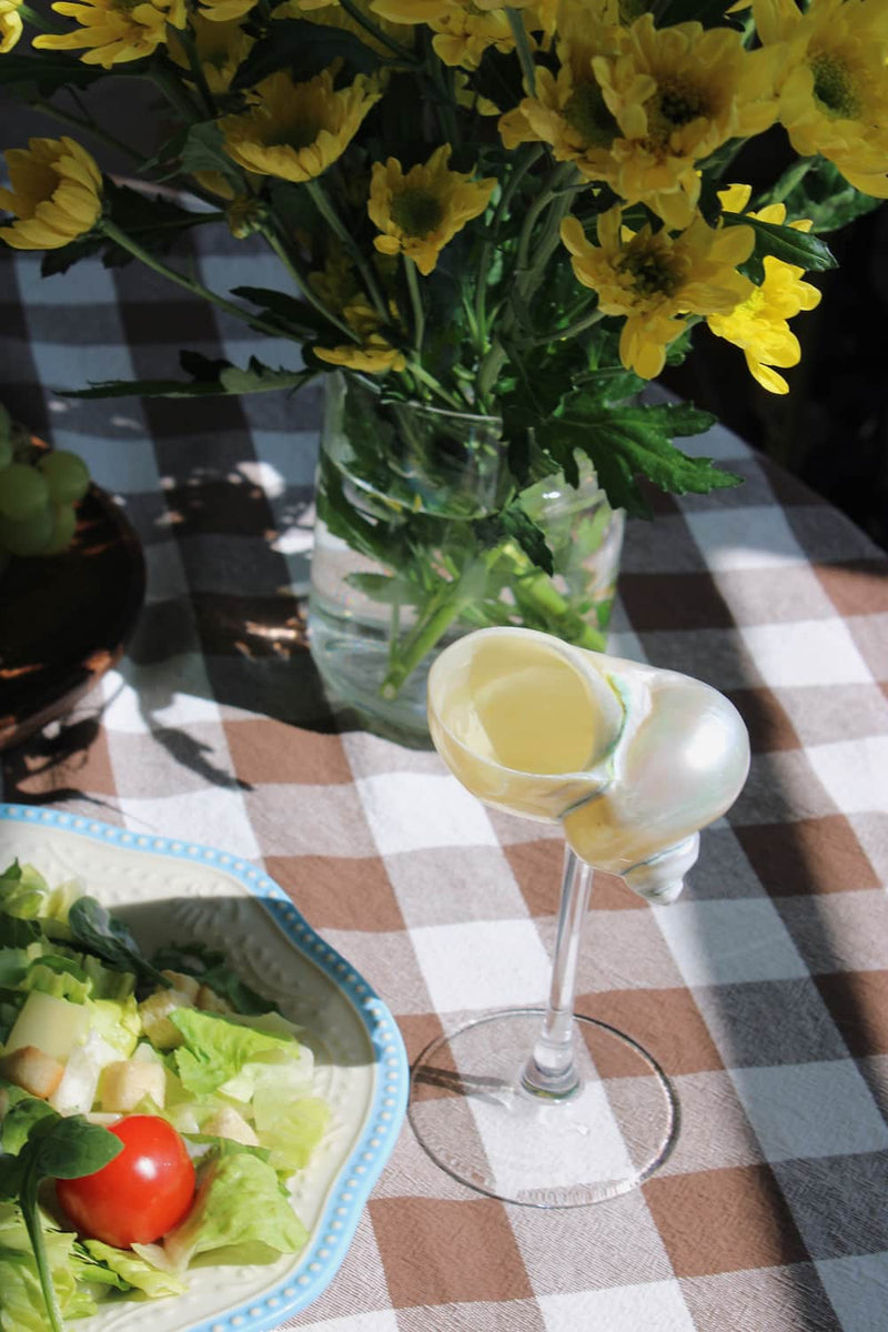 Sirena Shell Stem Glass