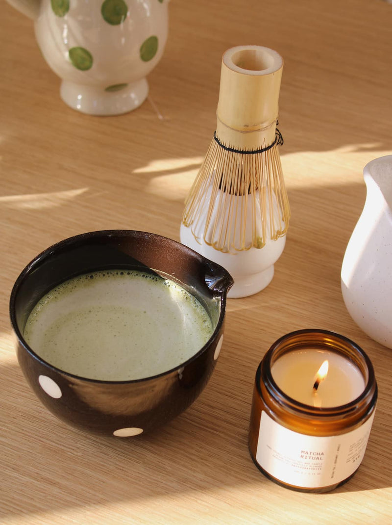 Bursztynowa miska Matcha