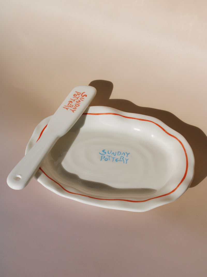 Sunday Poppy Serving Plate Set