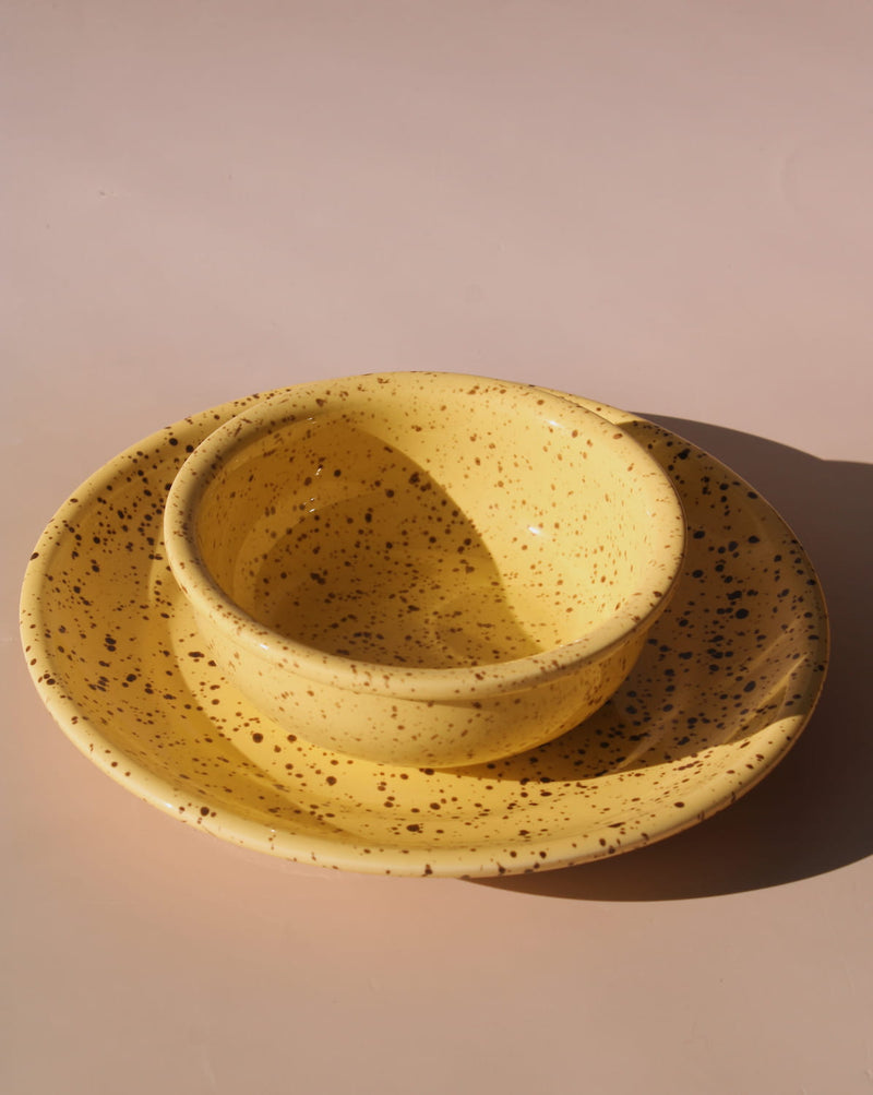 Ocre Ceramic Plate
