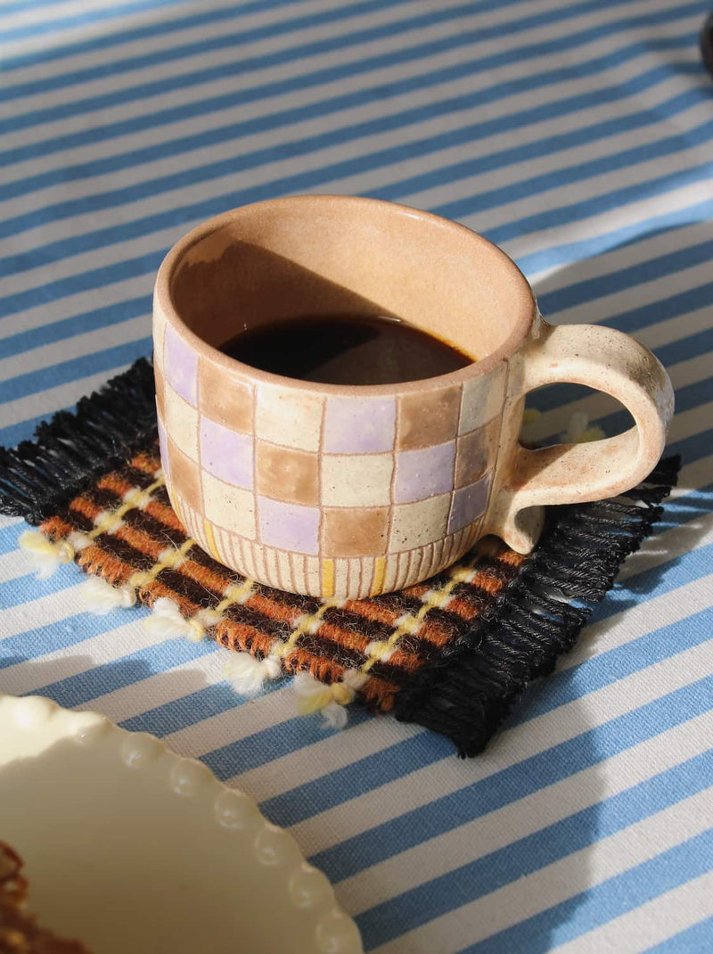 Indigo Loom Handvävd ullunderlägg