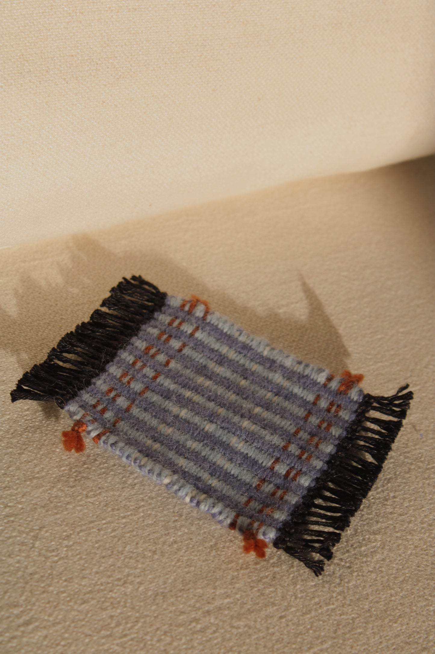 Posavasos de lana tejido a mano Indigo Loom