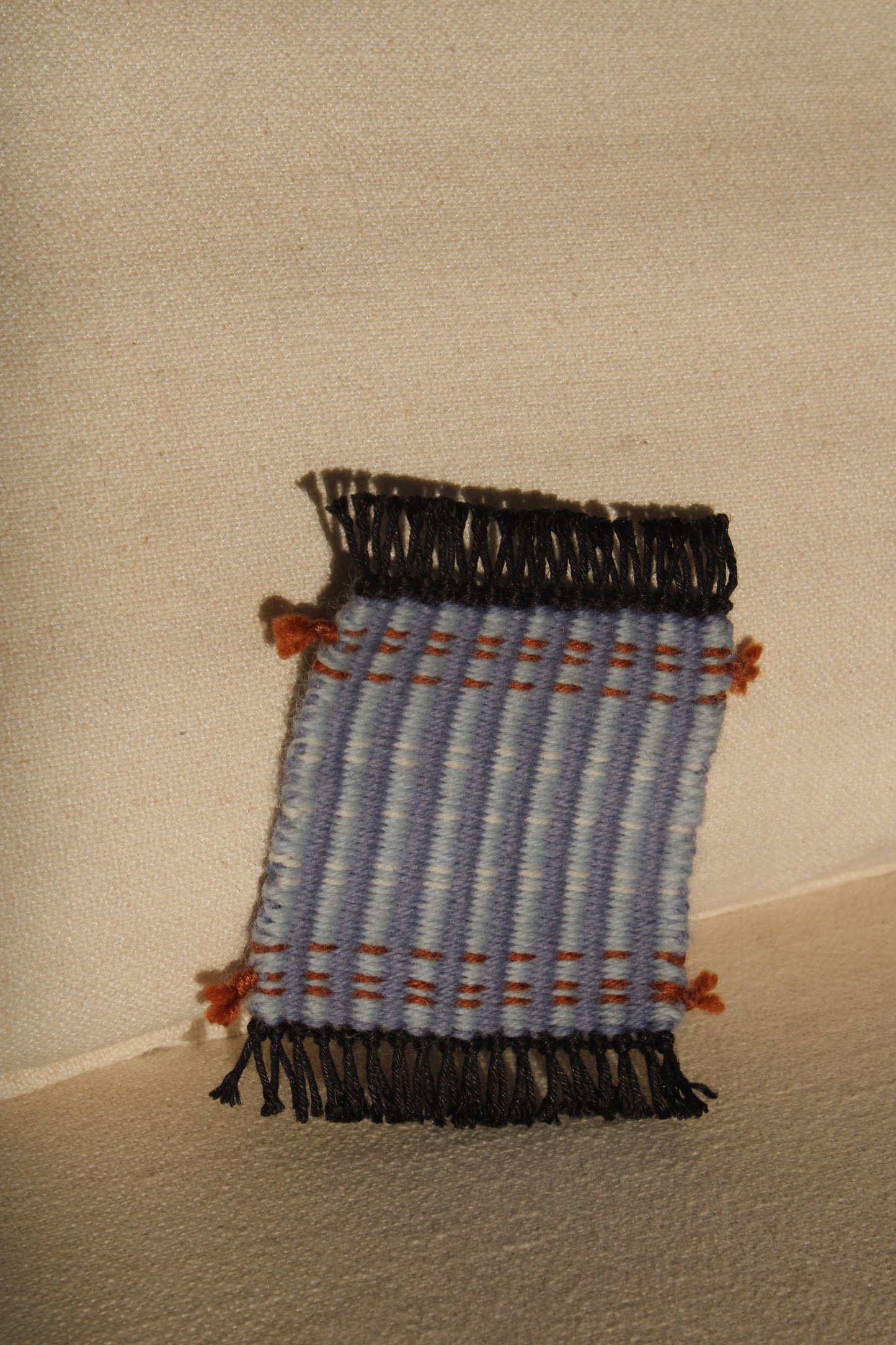 Posavasos de lana tejido a mano Indigo Loom