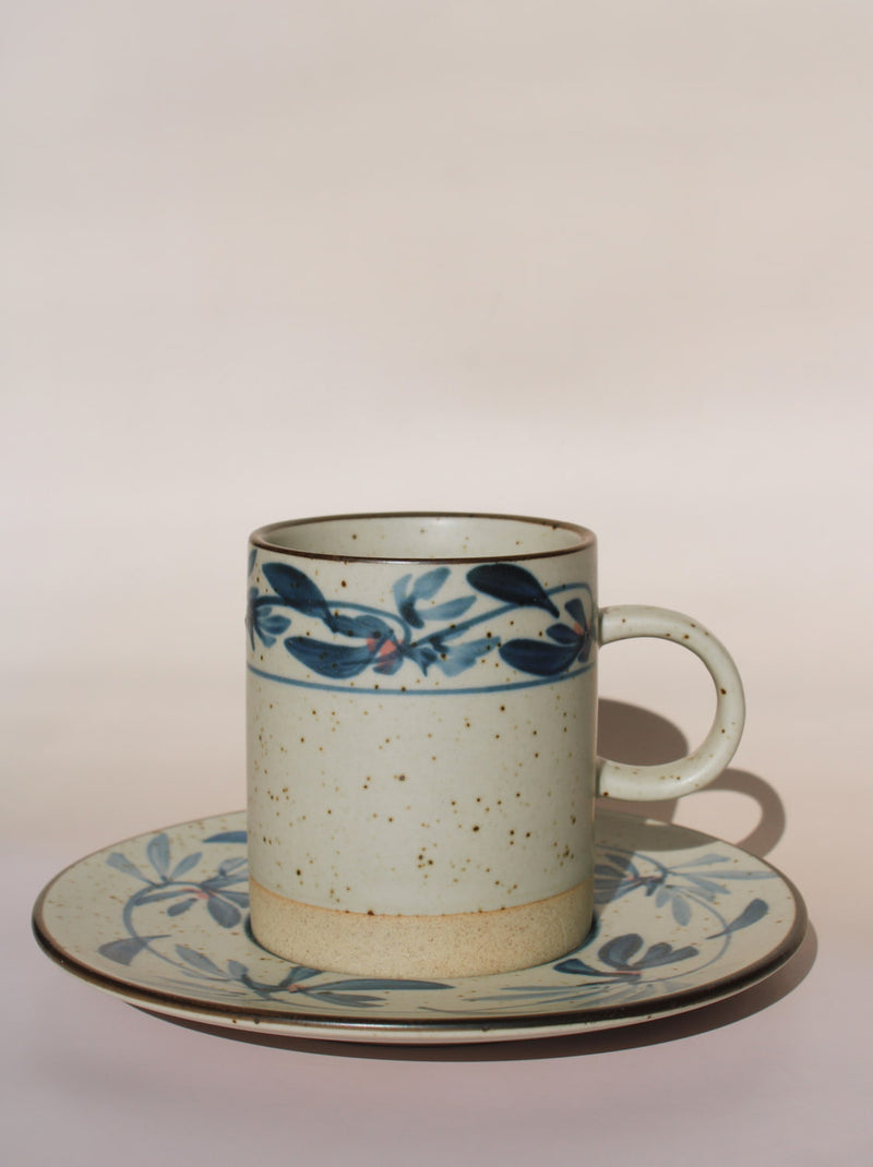 Conjunto de xícara e pires Ivy