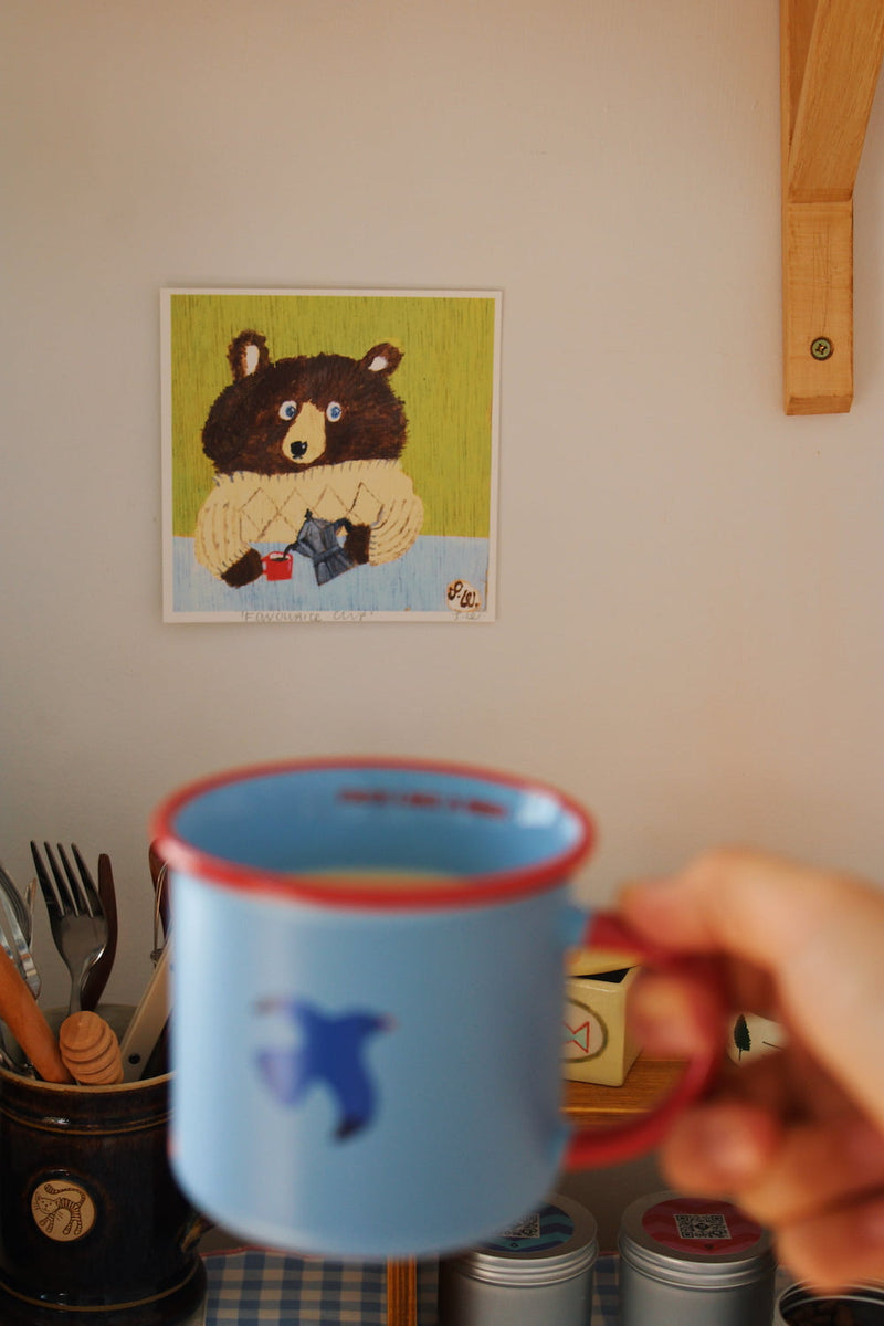 Favourite Cup Bär Kunstdruck