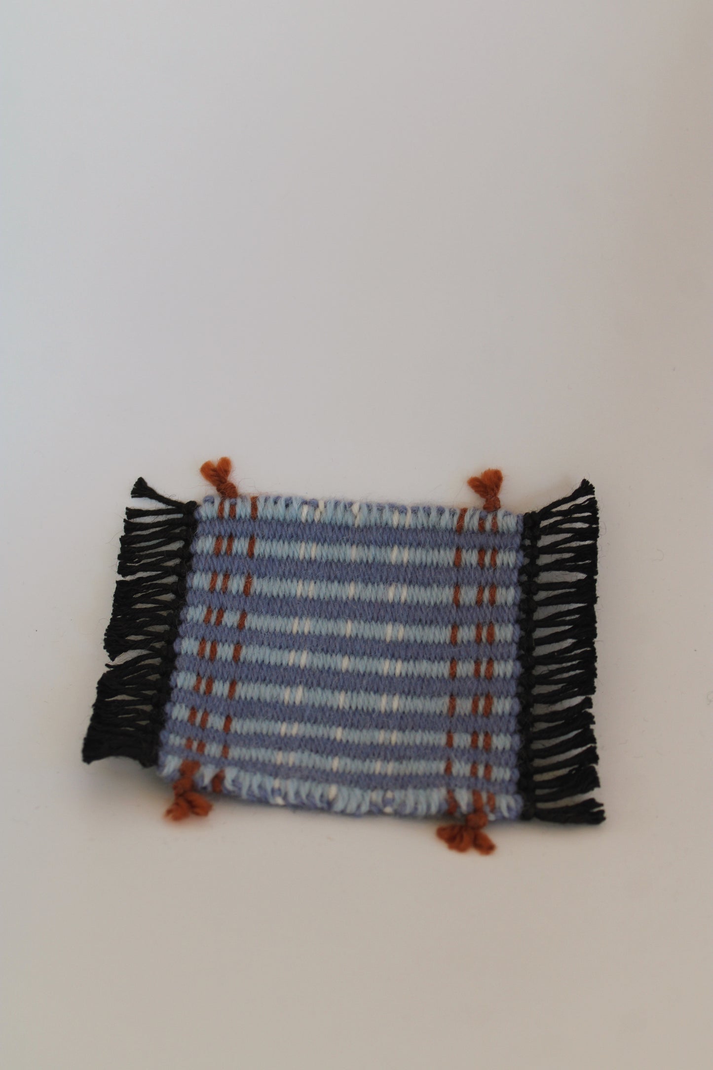 Posavasos de lana tejido a mano Indigo Loom