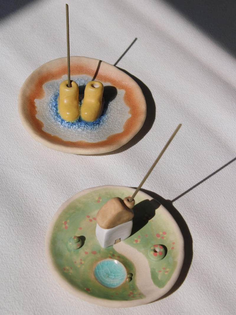 Yellow Boots Incense Holder