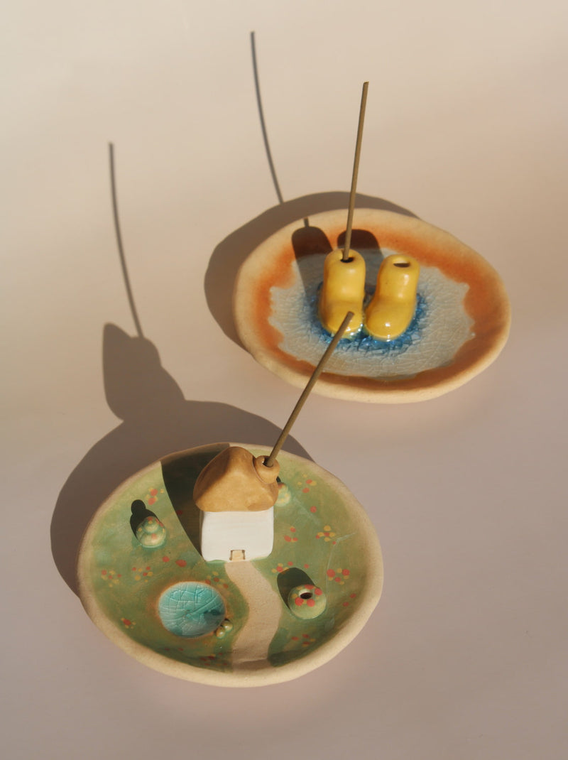 Yellow Boots Incense Holder