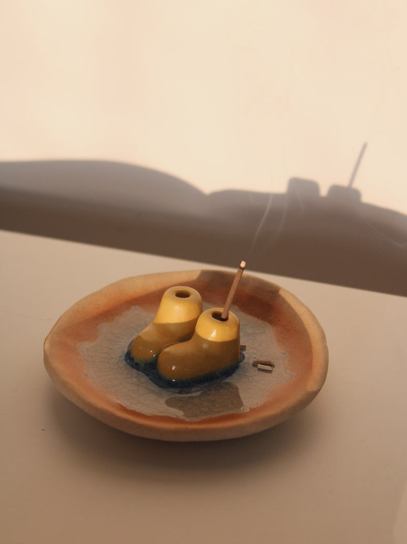 Yellow Boots Incense Holder