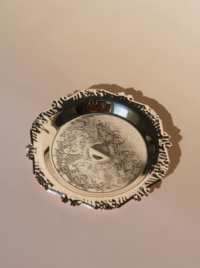 Prato de sobremesa Lacey Silver