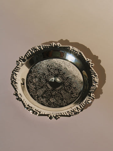 Prato de sobremesa Lacey Silver