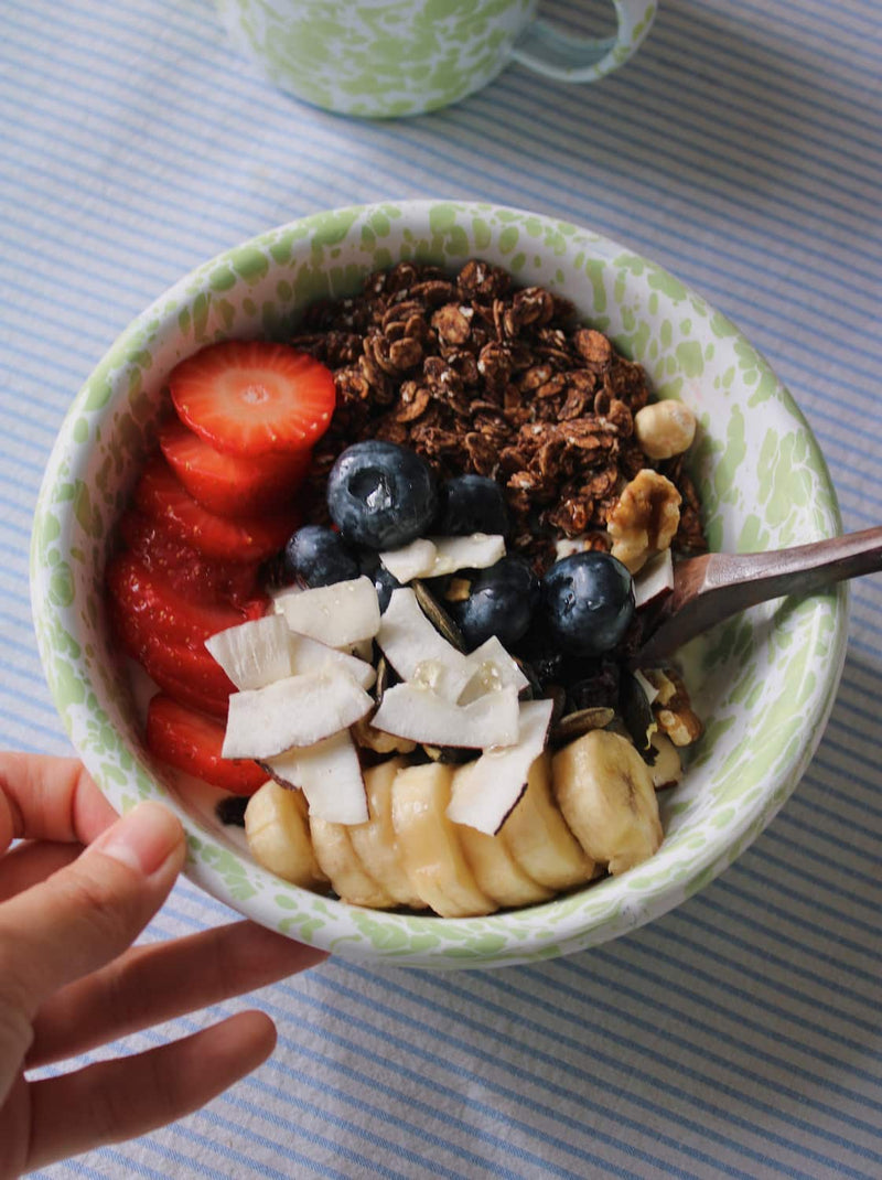 Tigela de esmalte Clover