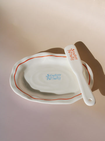 Sunday Poppy Serving Plate Set