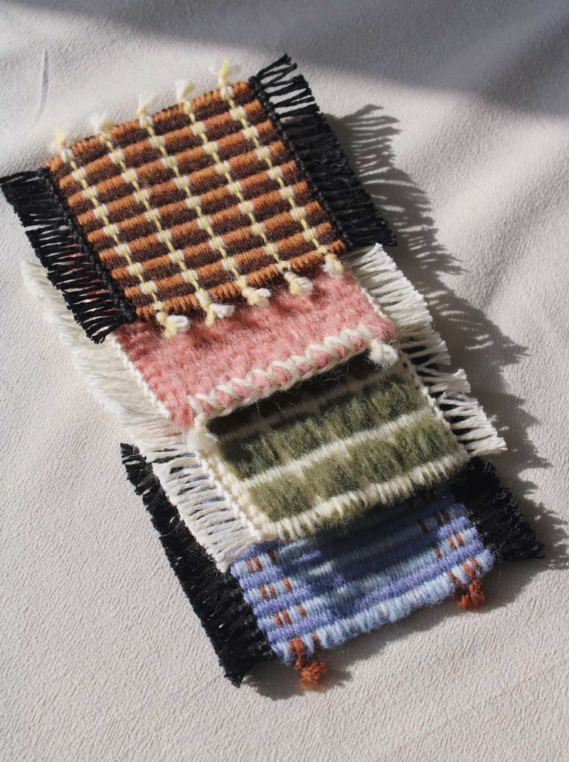 Indigo Loom Handvävd ullunderlägg