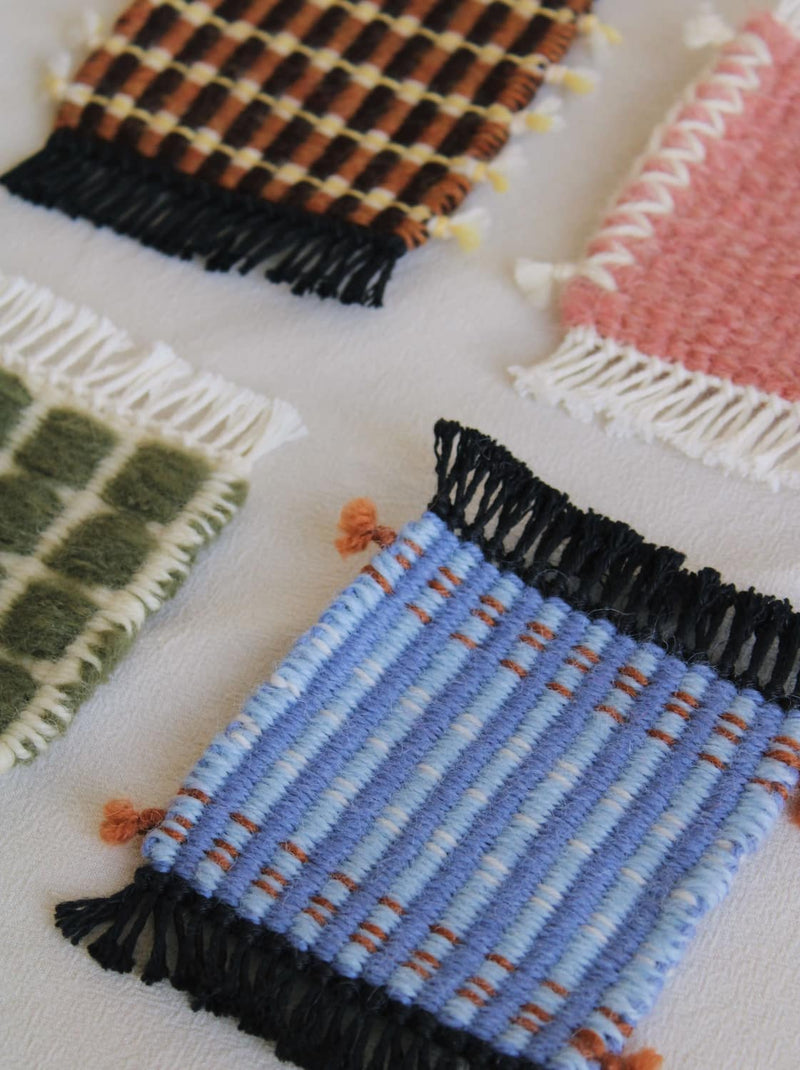 Indigo Loom Handvävd ullunderlägg