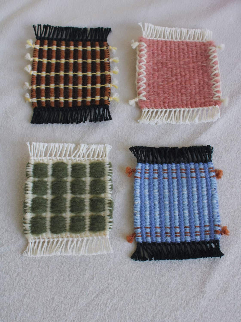 Indigo Loom Handvävd ullunderlägg