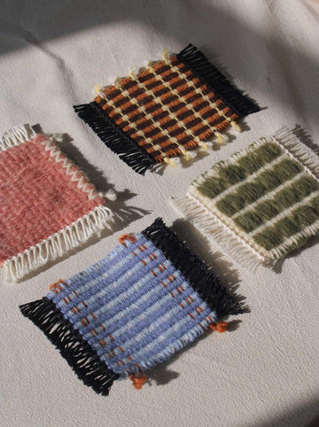 Indigo Loom Handvävd ullunderlägg