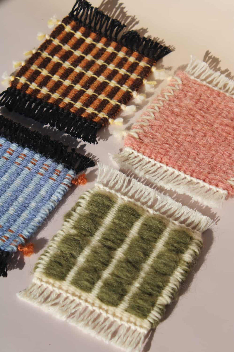 Indigo Loom Handwoven Wool Coaster