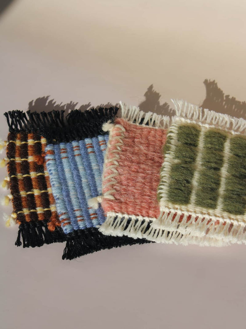 Indigo Loom Handwoven Wool Coaster