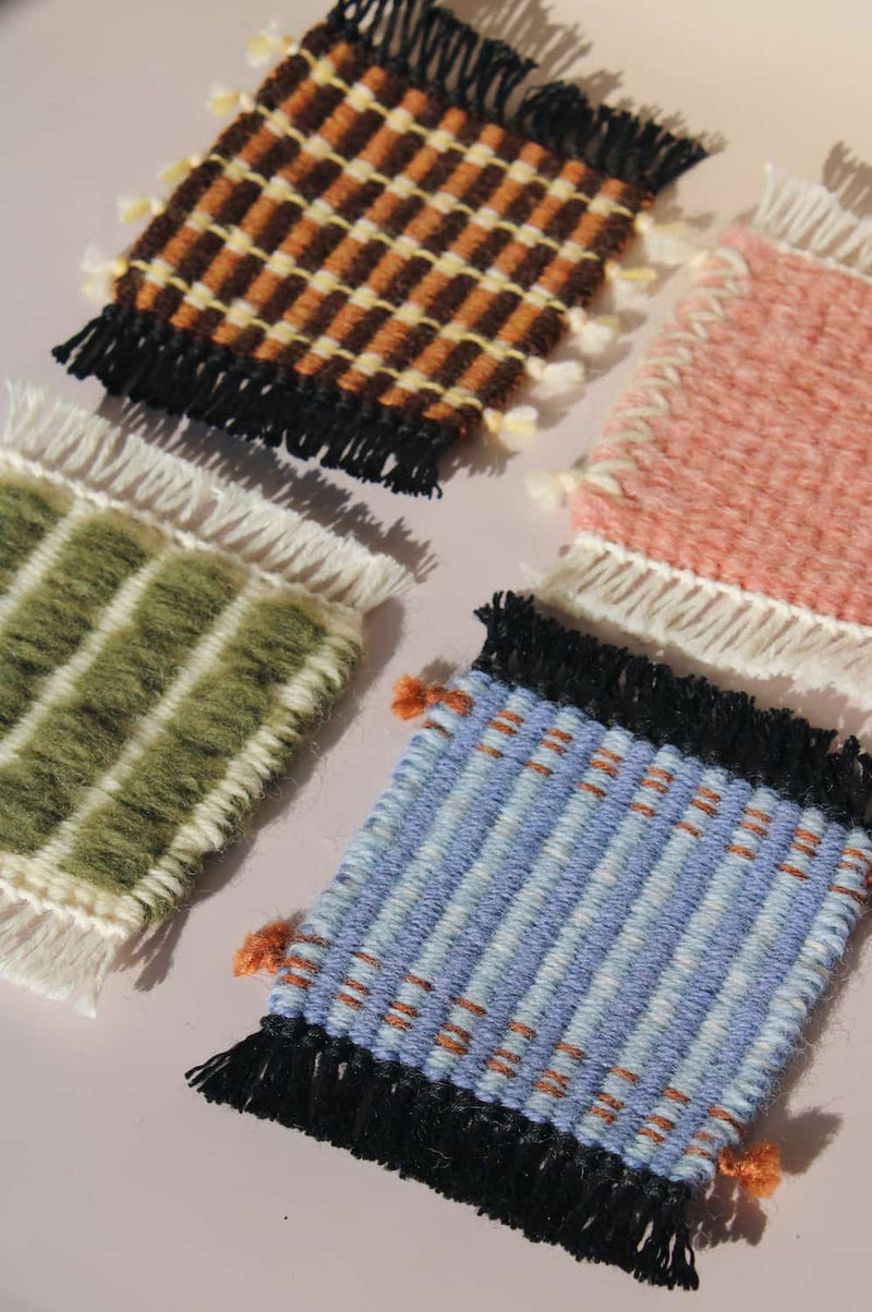 Indigo Loom Handwoven Wool Coaster