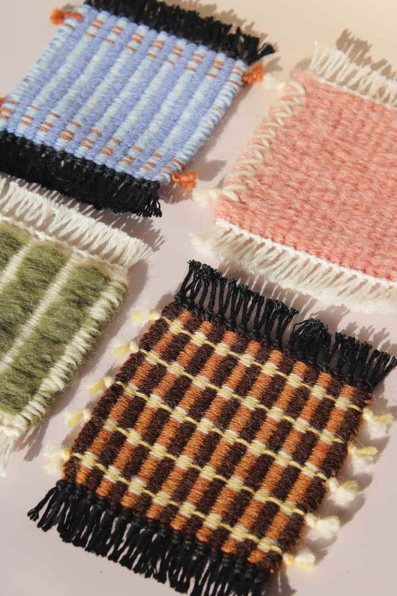 Indigo Loom Handwoven Wool Coaster