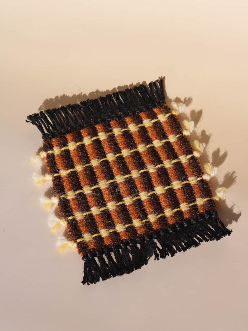 Indigo Loom Handwoven Wool Coaster