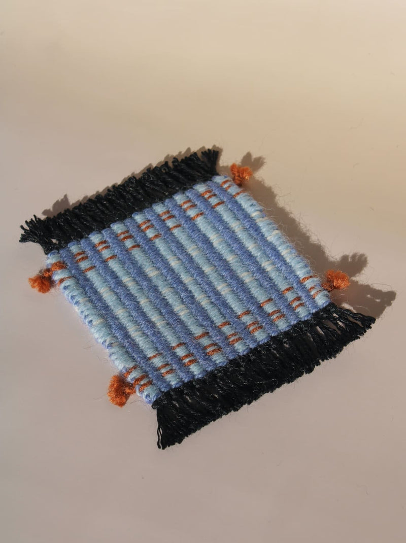 Indigo Loom Handwoven Wool Coaster