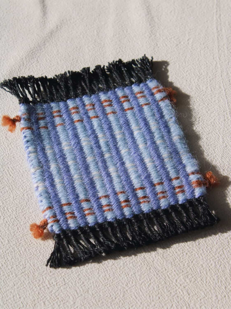 Indigo Loom Handvävd ullunderlägg