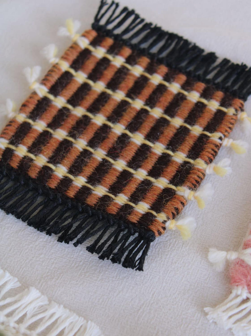 Indigo Loom Handvävd ullunderlägg