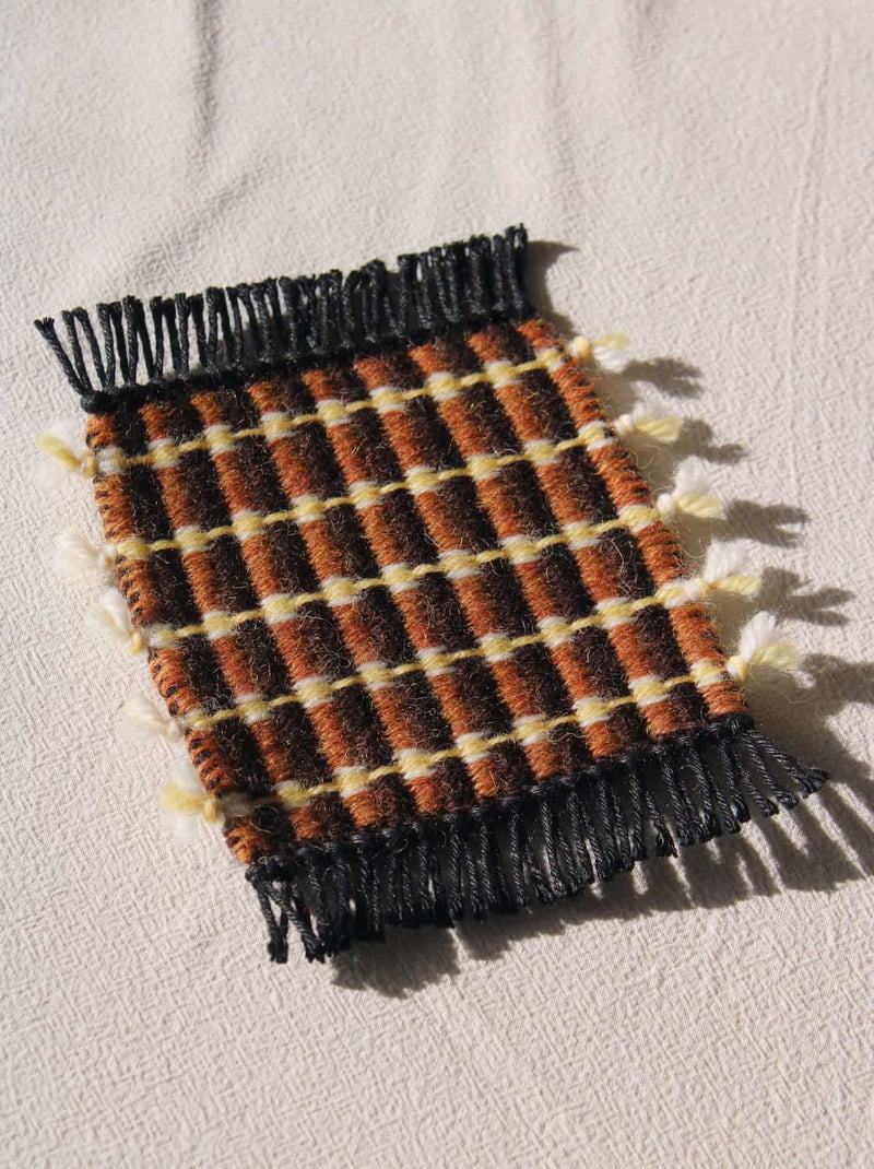 Indigo Loom Handvävd ullunderlägg