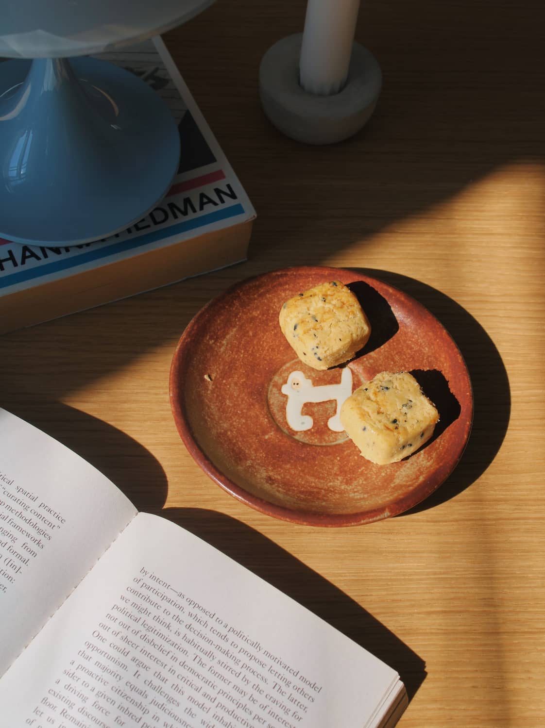 Chestnut ceramic plate with warm brown glaze, handmade plate for breakfast, snacks and everyday tableware