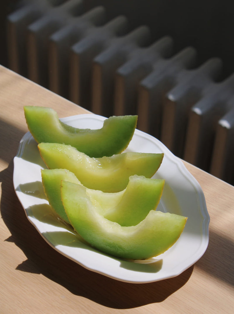 isabeau plate with summer fruit served 