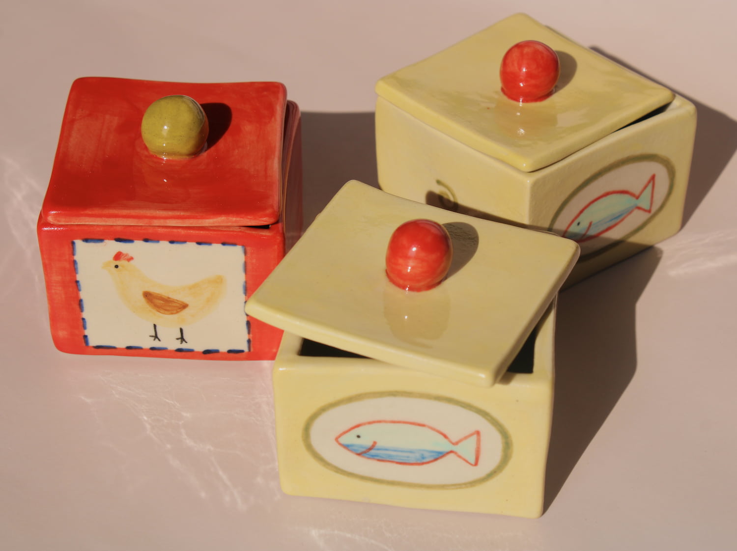 Sardina Ceramic Trinket Box – Handmade Jewelry Box | Mimo Collective